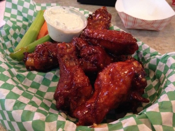 Wings with Honey Stinger Sauce
